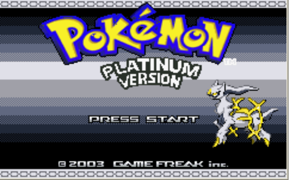 Pokemon Platinum Gba Version
